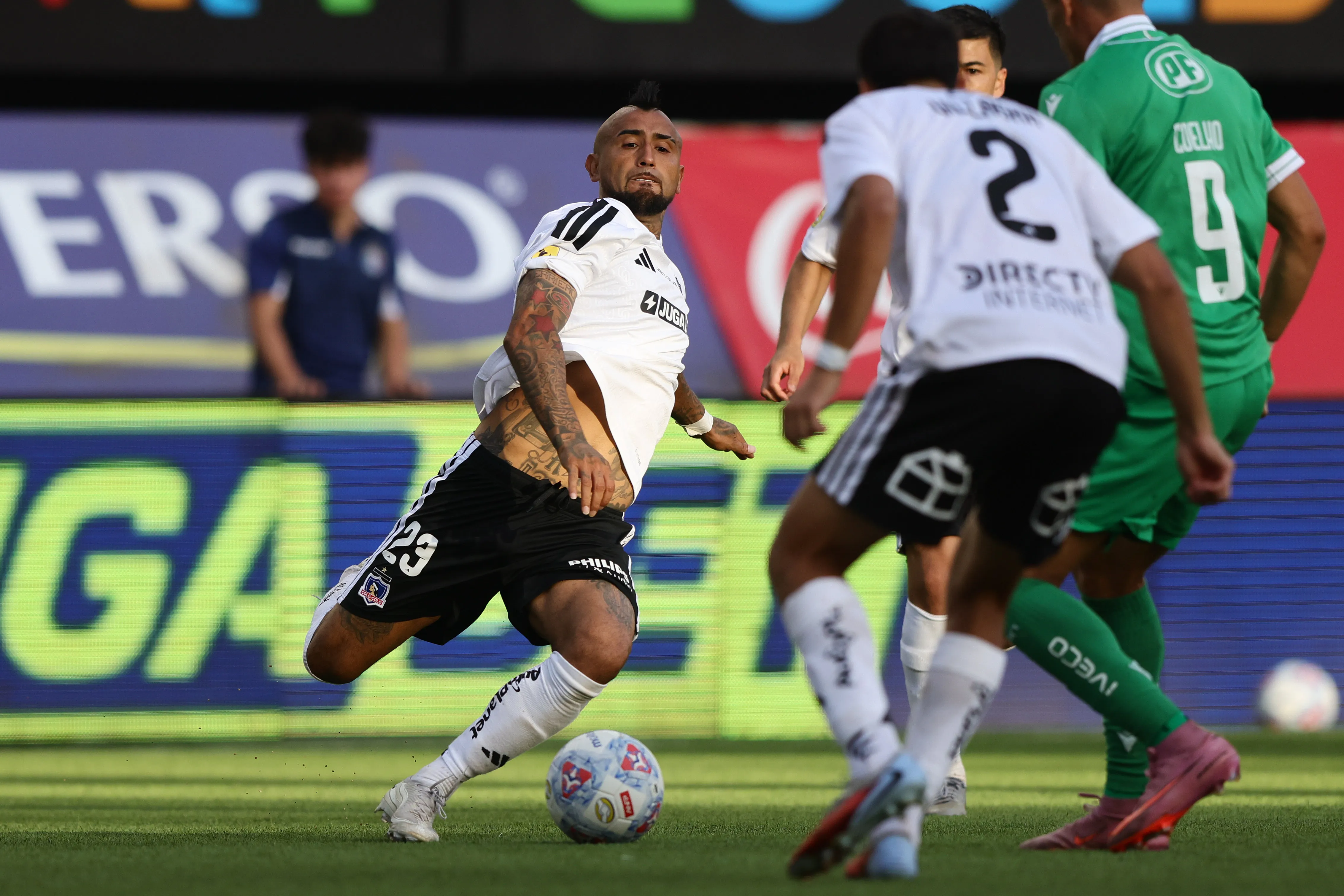 Arturo Vidal fue figura contra Audax. Imagen: Photosport