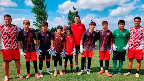 Arias se enfocó apoyar a los juveniles de Newells