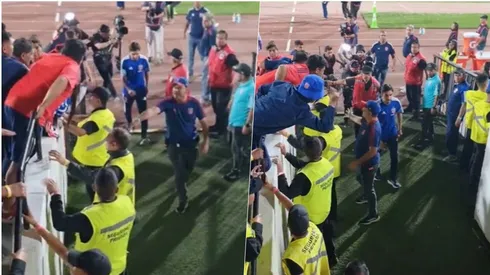 Meneghini sale entre insultos del Nacional
