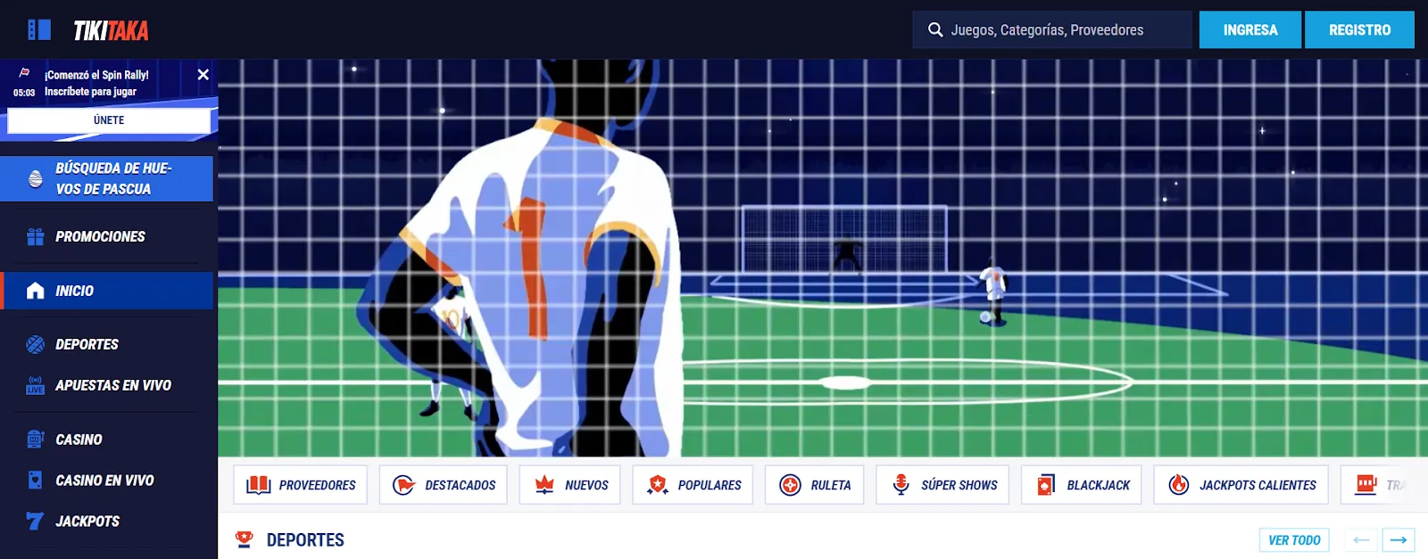 Código promocional TikiTaka plaraforma