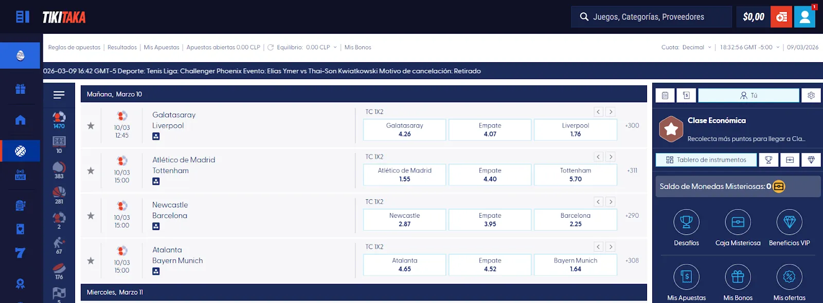 Apuestas en TikiTaka