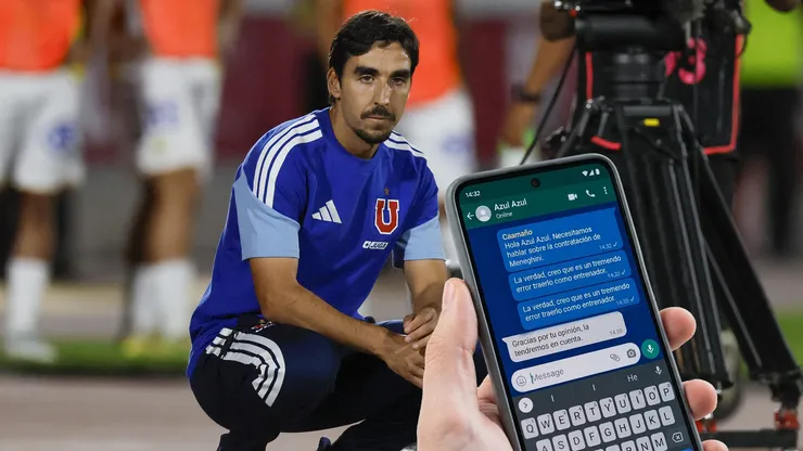 Caamaño le avisó por WS a la U: era un error traer a Meneghini.