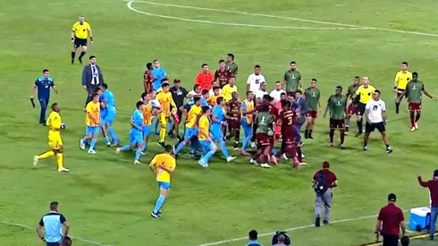 Todo terminó en pelea en Colombia.
