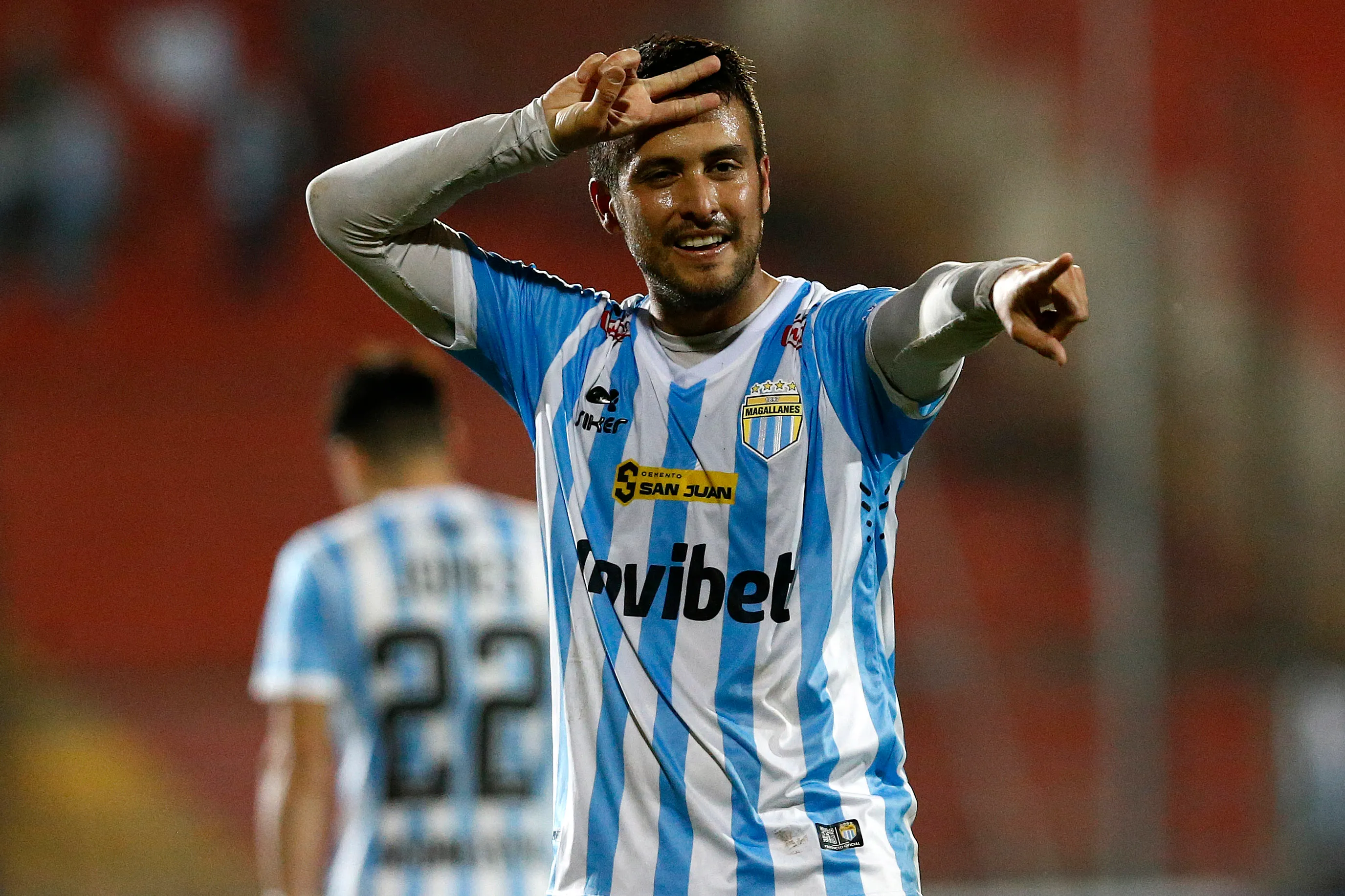 Otra imagen de Cristóbal Jorquera en Magallanes 2023. (Javier Salvo/Photosport).