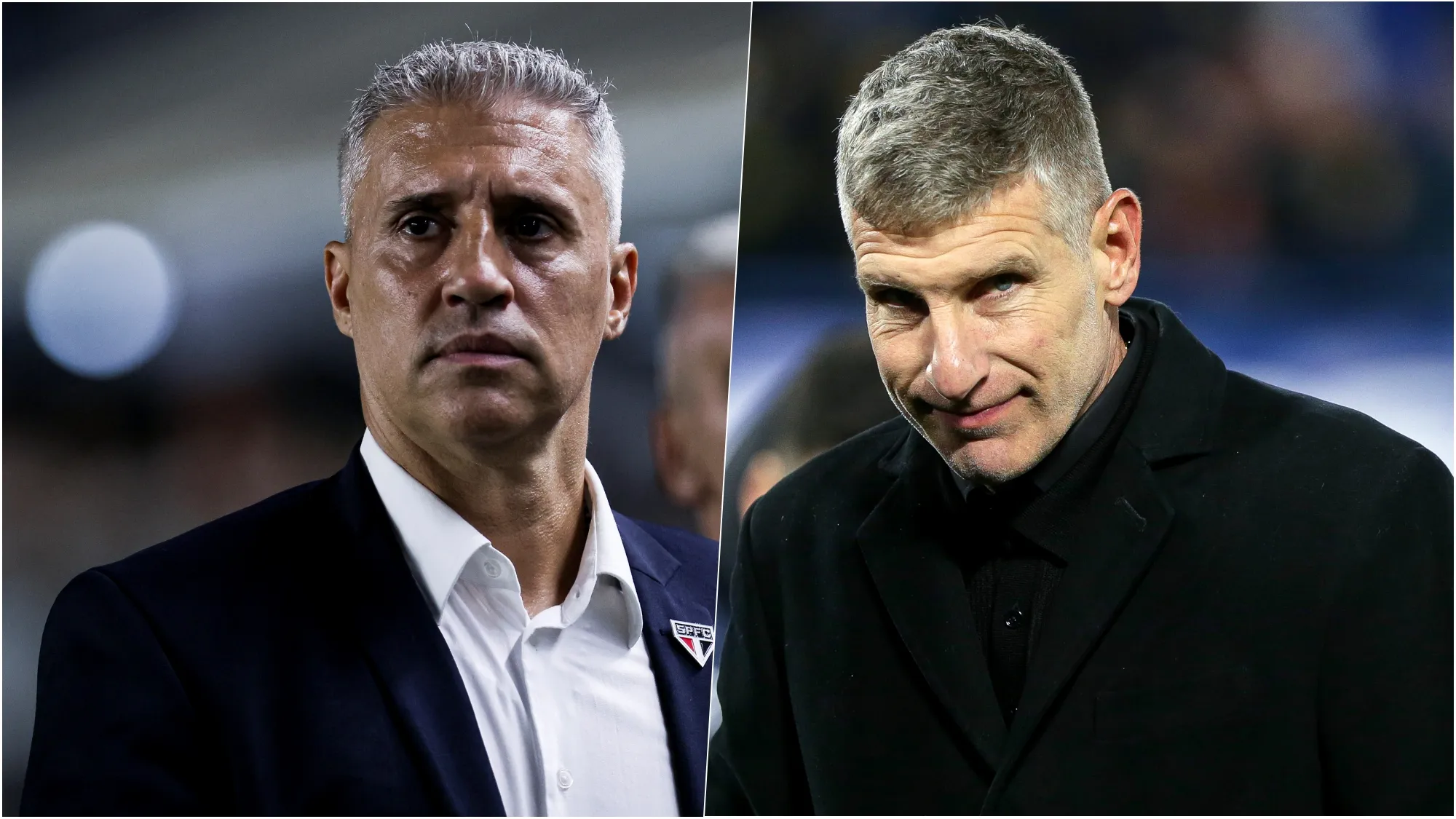 Hernán Crespo y Martín Palermo aparecieron como opciones en la U. Foto: Getty Images.