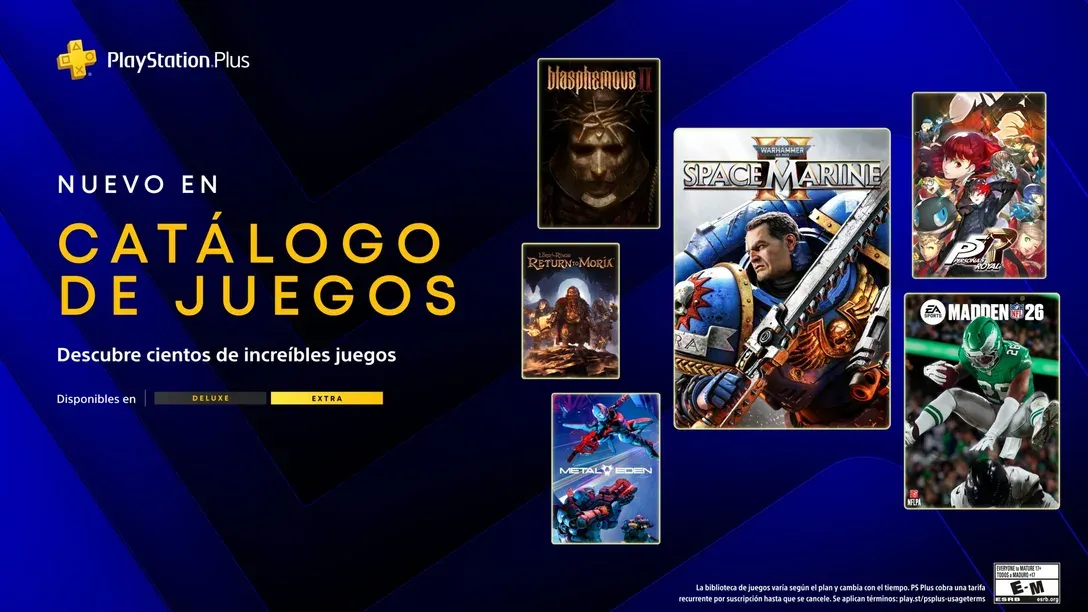 PlayStation oficiliazó la llegada de 6 nuevos títulos a PlayStation Plus Extra y Deluxe.