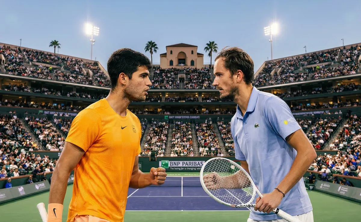 Carlos Alcaraz vs Daniil Medvédev en semifinales de Indian Wells