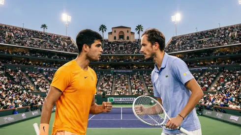Alcaraz y Medvédev definirán a uno de los finalistas de Indian Wells 2026.