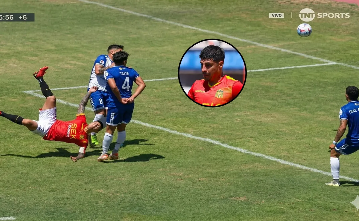 Pato Rubio anota golazo de chilena en derrota de Unión Española en Primera B Pato Rubio anota golazo de chilena en derrota de Unión Española en Primera B