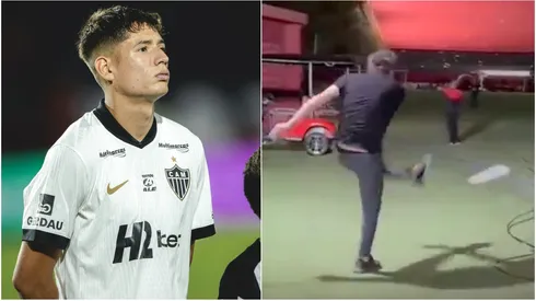 Eduardo Domínguez, DT de Iván Román en Atlético Mineiro, se hizo viral en Brasil.