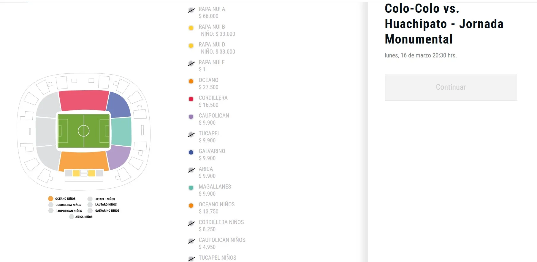 Entradas disponibles para ver a Colo Colo ante Huachipato