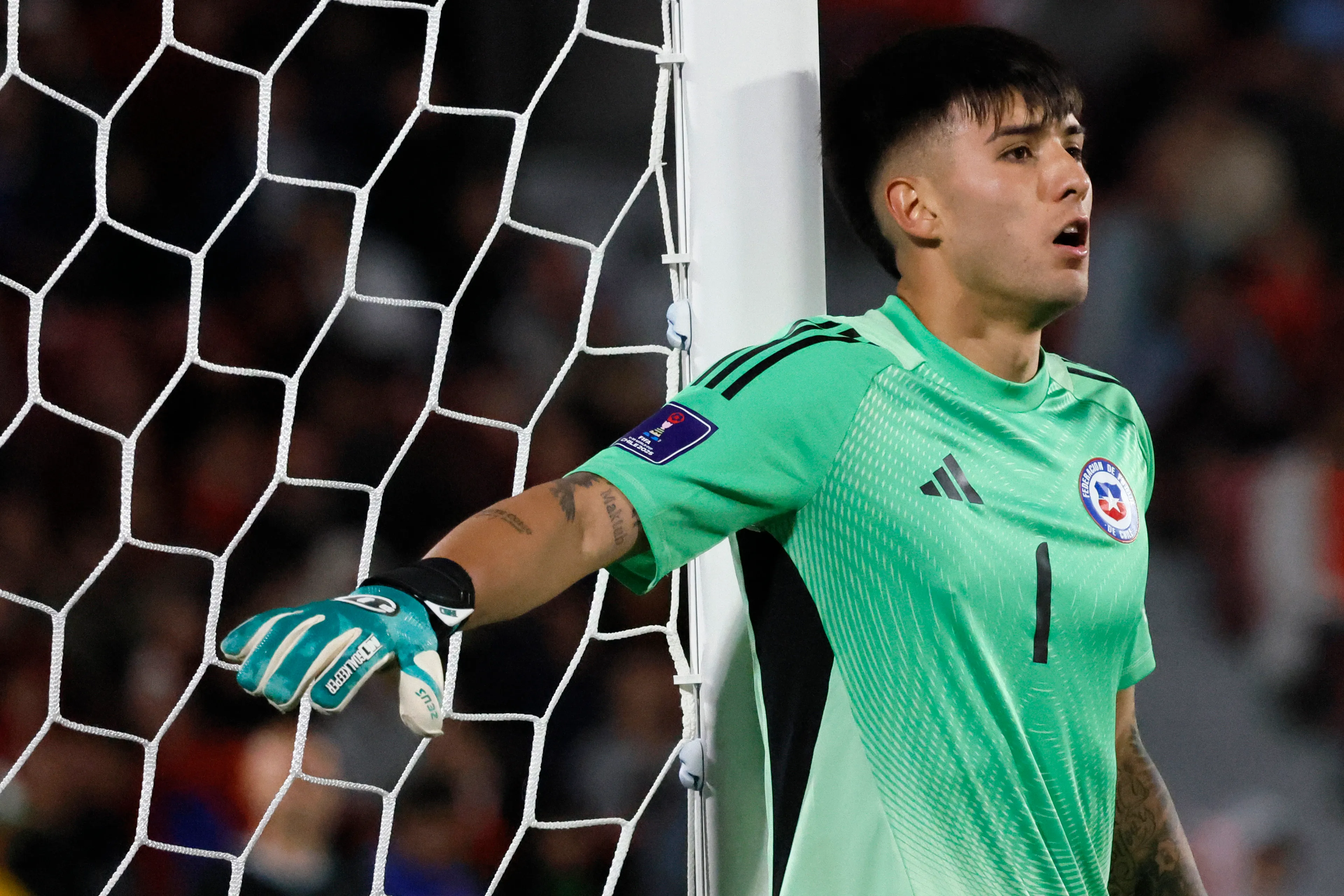 Sebastián Mella fue el titular de Chile en el Mundial Sub 20 de 2025. (Andres Pina/Photosport).