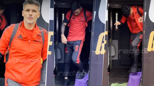 Un incomodo momento sufrió el plantel albo