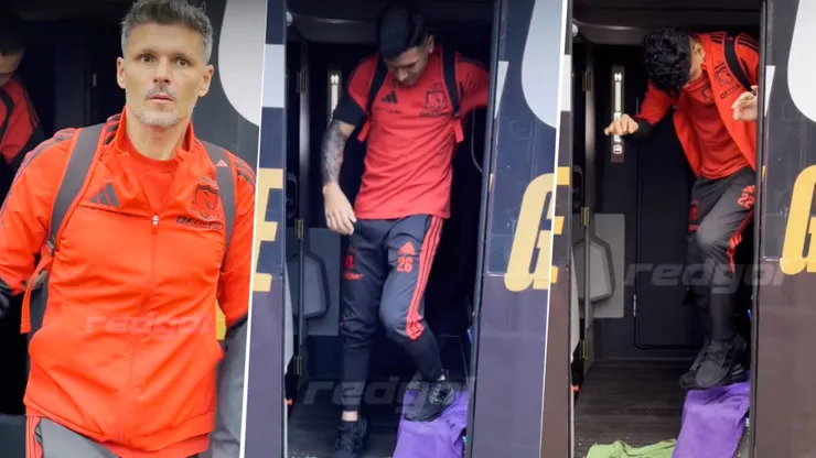 Un incomodo momento sufrió el plantel albo