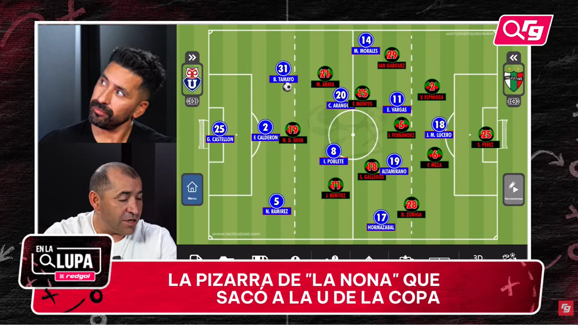 Parte de la charla más futbolera que tuvo la Nona Muñoz con Basaure. (Captura En La Lupa).