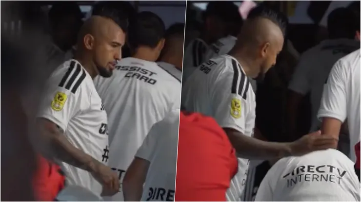 La arenga de Arturo Vidal en Colo Colo