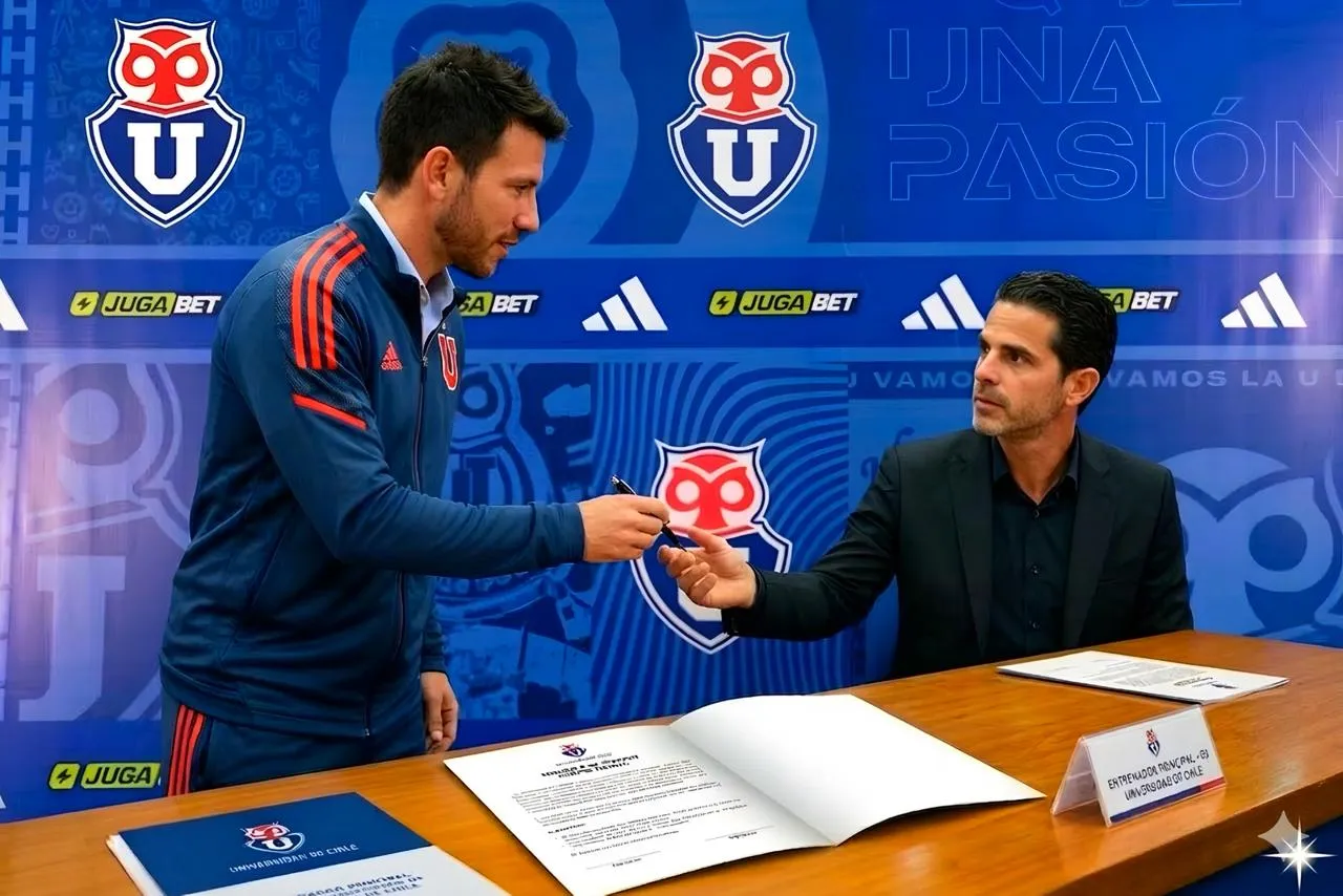 Fernando Gago firmará su contrato como DT de U de Chile. Foto: Montaje IA.