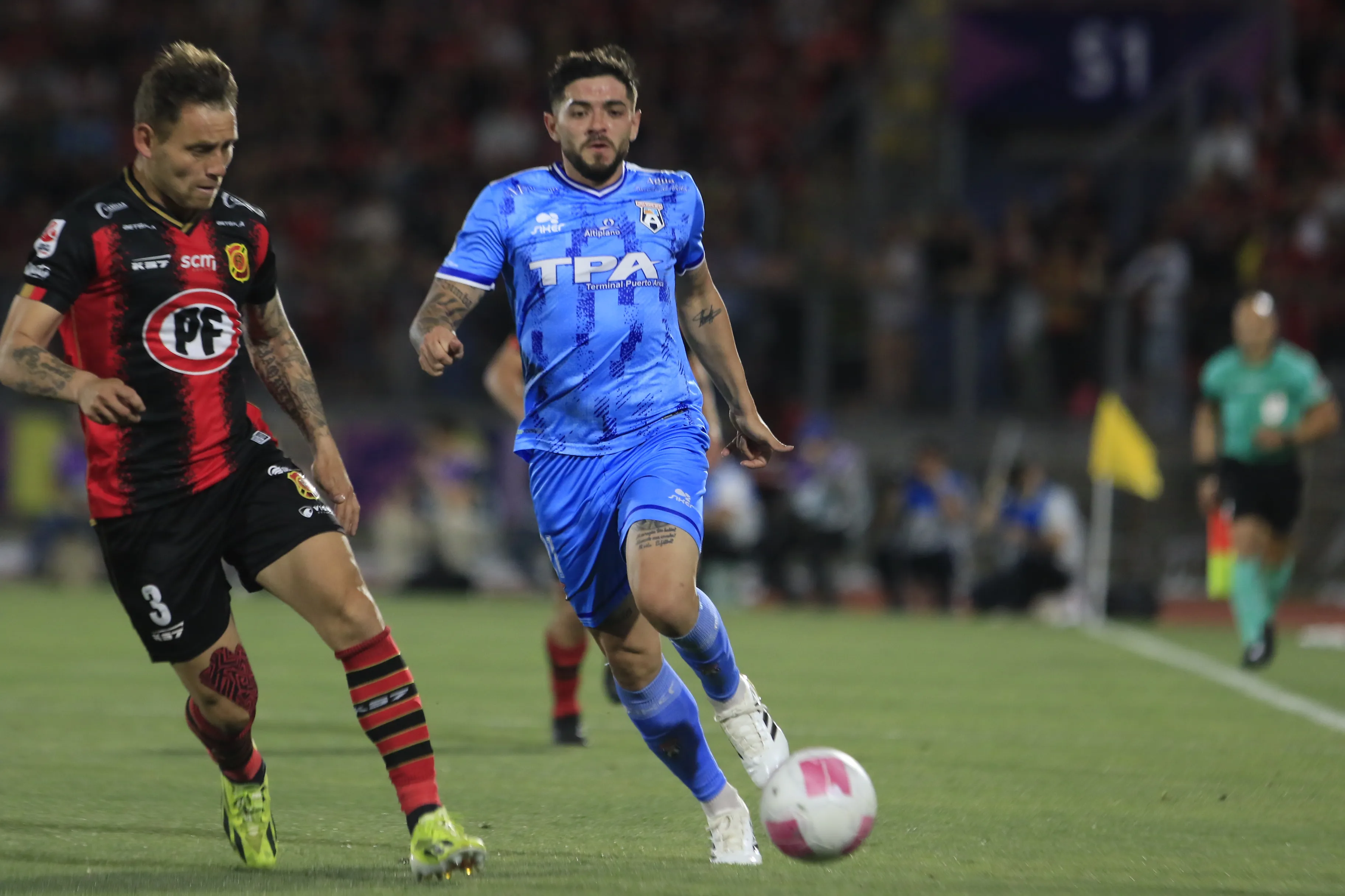 Marcos Camarda por San Marcos de Arica vs Rangers. Hoy juega en Wanderers. (Jose Robles/Photosport).