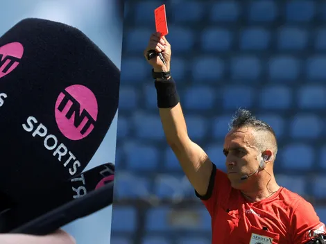¡DT habló con TNT Sports y el árbitro le puso roja por sus dichos!