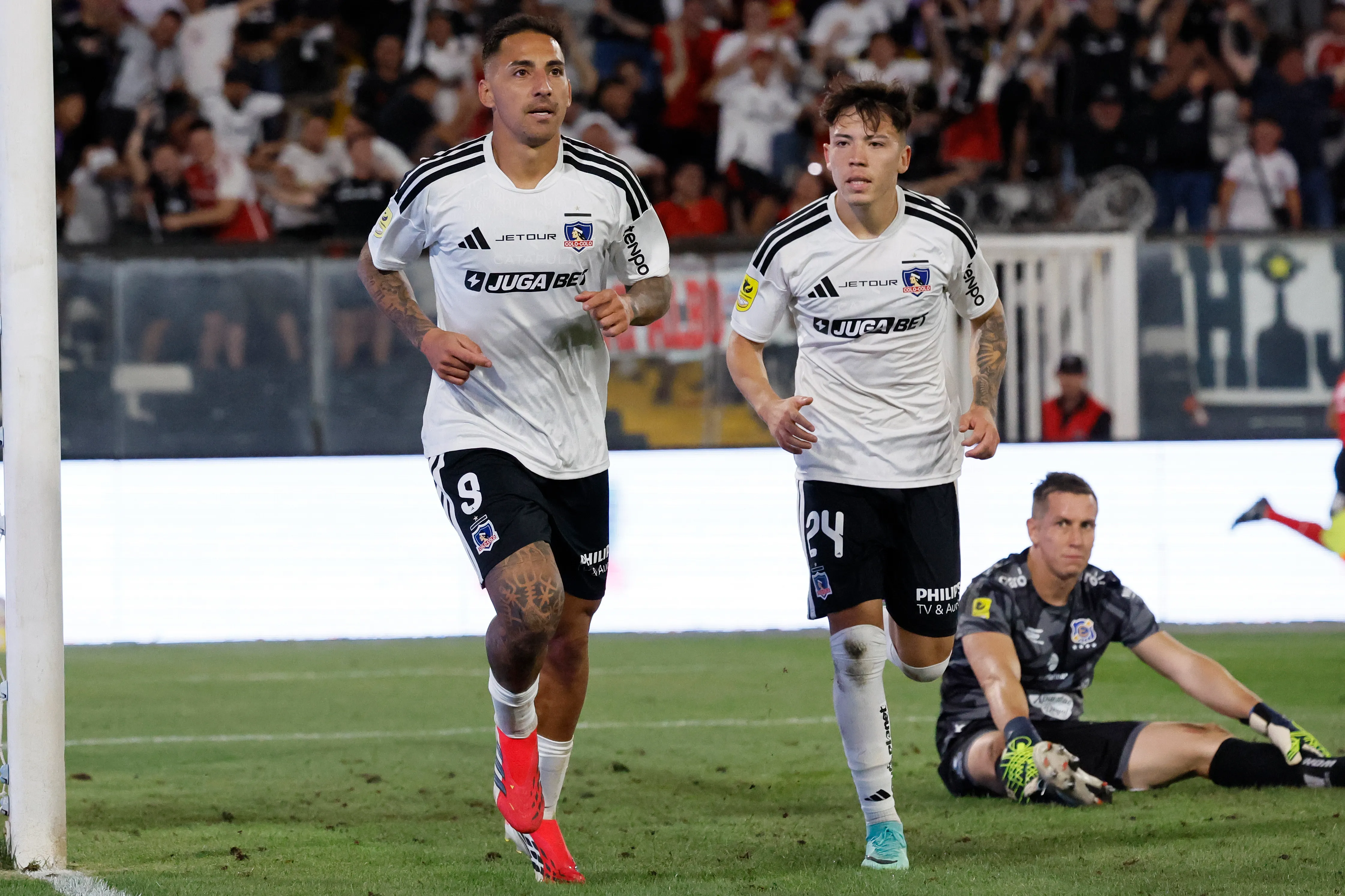 Javier Correa apenas ha convertido un gol en este 2026 con Colo Colo. | Foto: Photosport.