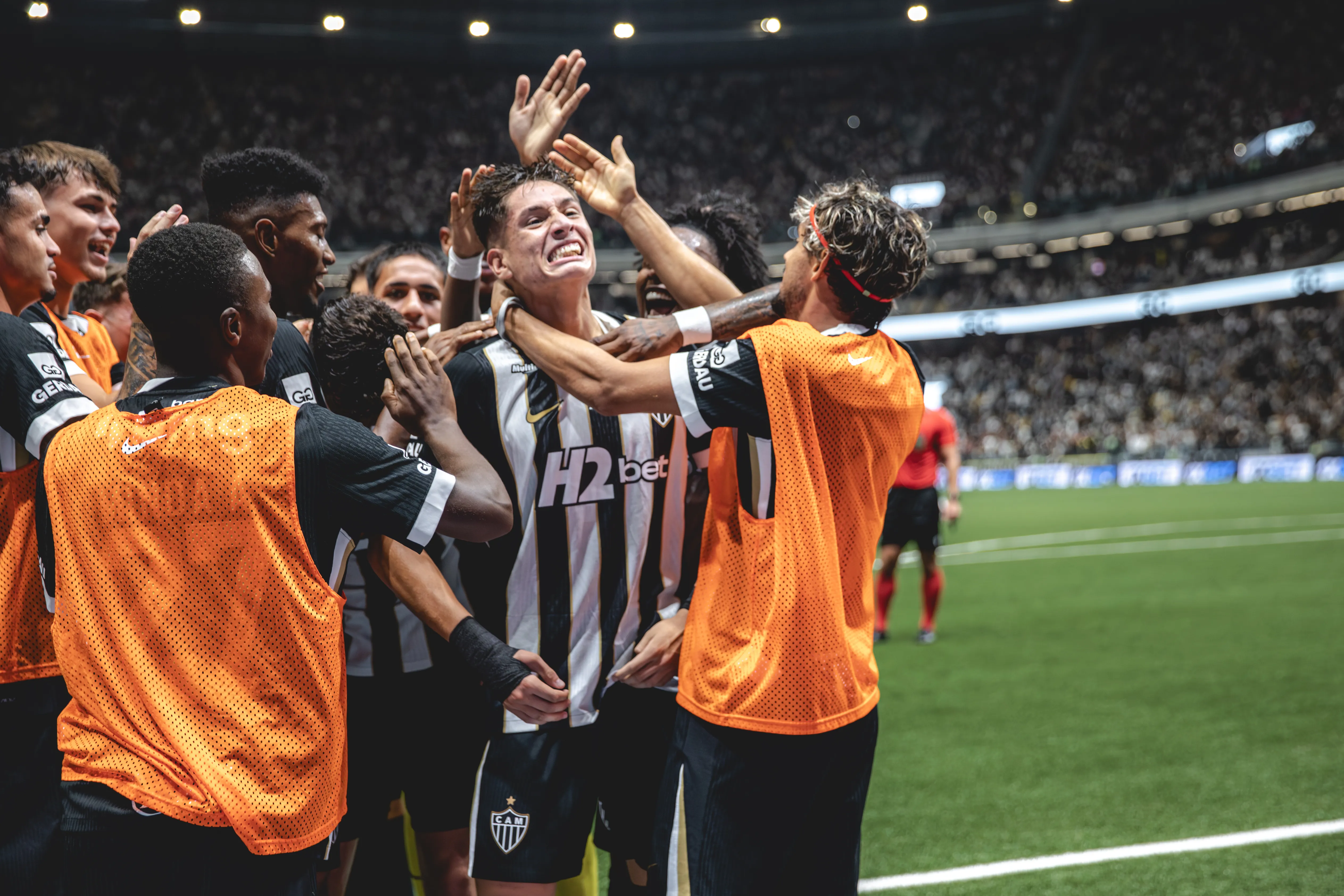 Iván Román fue clave anotando el gol con el Atlético Mineiro venció al Sao Paulo. Foto: A. Mineiro.