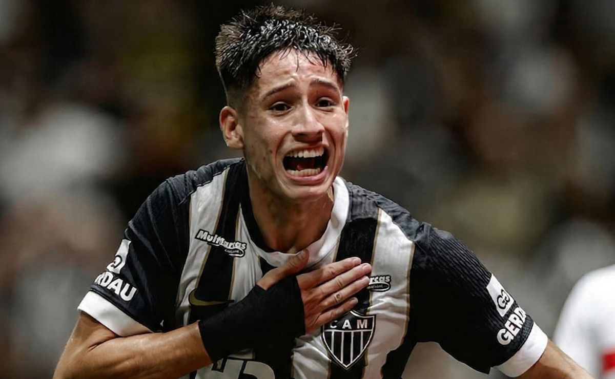 La emoción de Iván Román tras su primer gol en Atlético Mineiro: “Tuve que pelear”