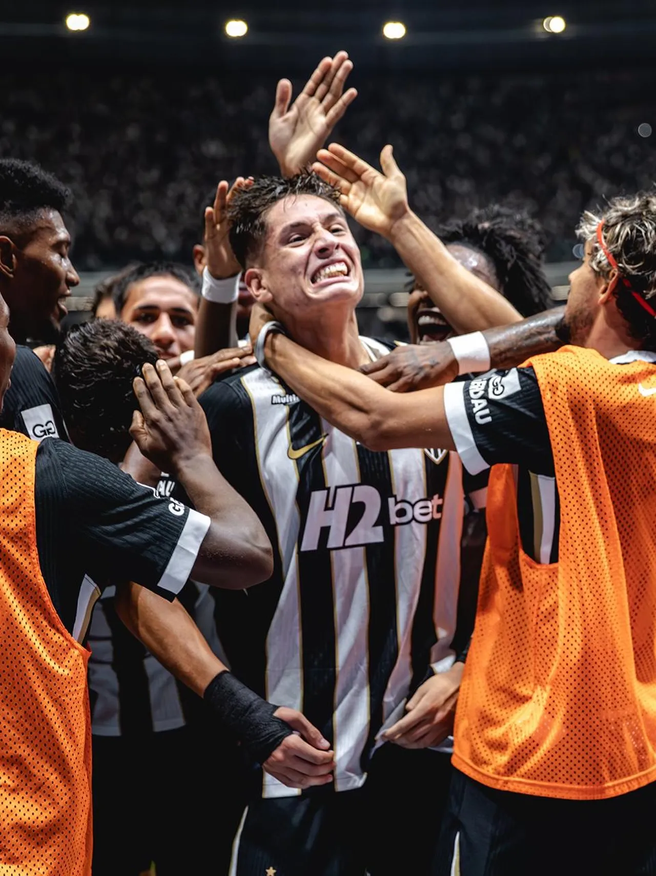 Iván Román celebrando su gol. Foto: Atlético Mineiro