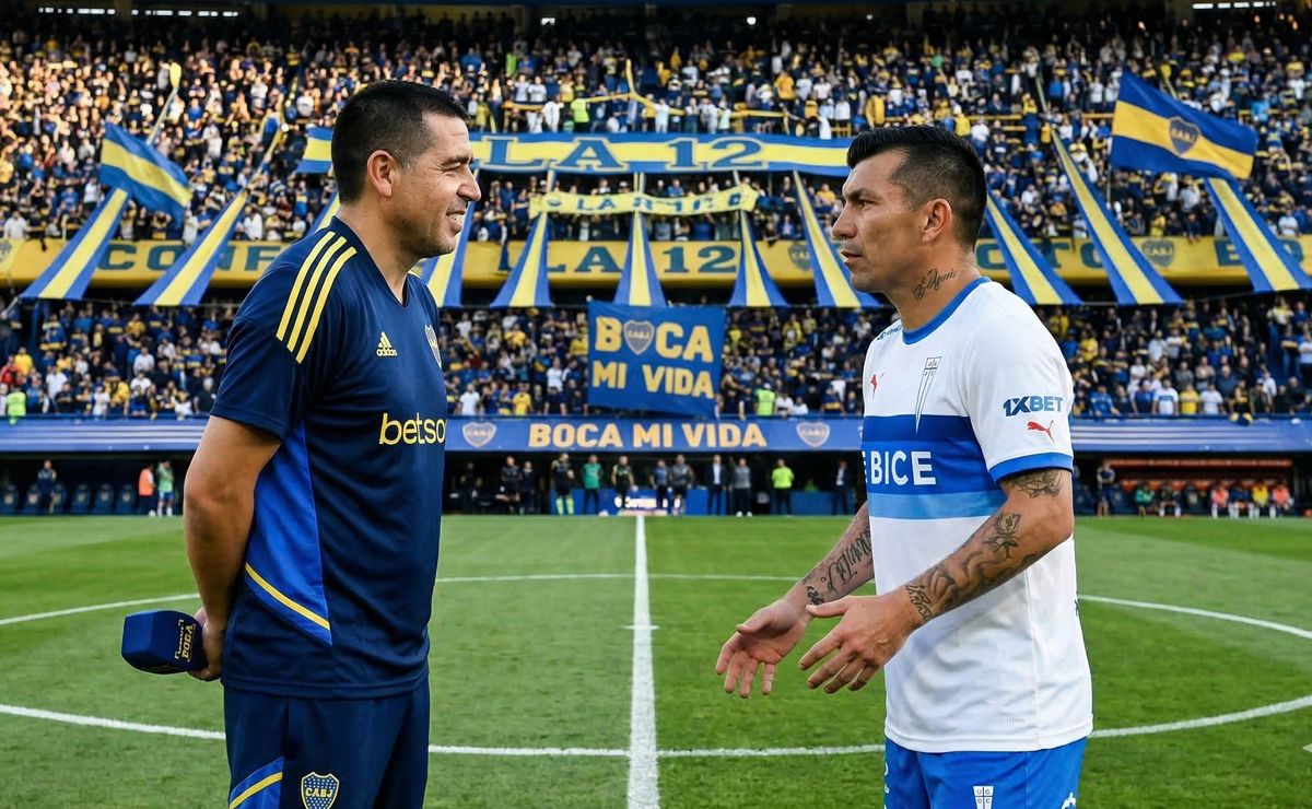 “Me llegó su mensaje tras el sorteo, te veo en La Bombonera”: Riquelme le avisa a Gary Medel por la Copa