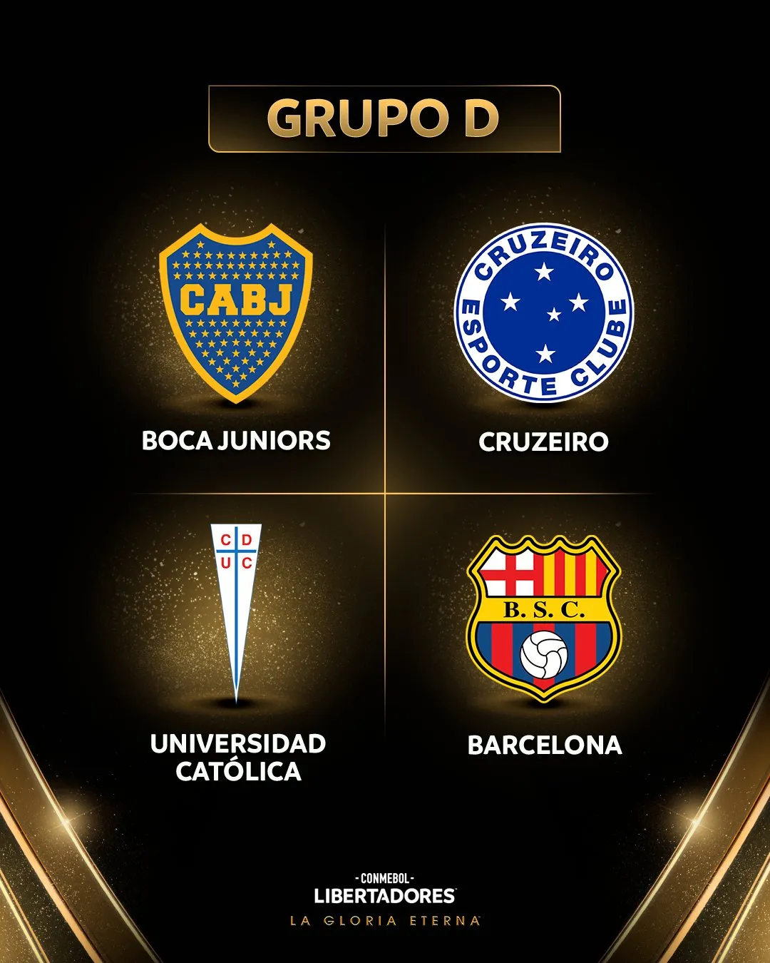 El grupo de U. Católica en la Copa Libertadores 2026