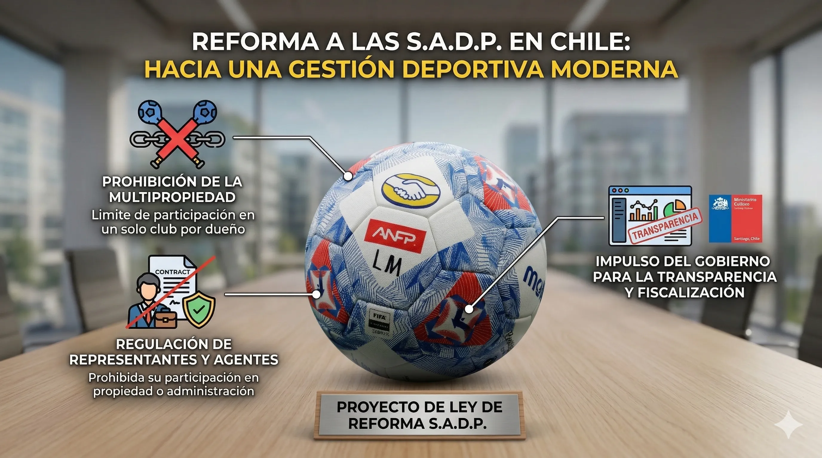 Los puntos claves de la reforma a las SA en Chile. Foto generada con IA
