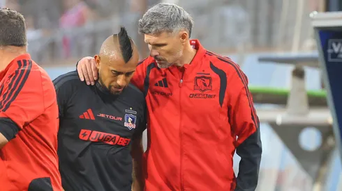 Vidal salió lesionado.