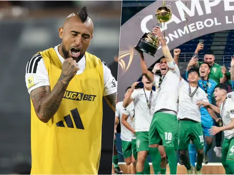El festejo de Arturo Vidal tras la Libertadores Sub 20 de Wanderers