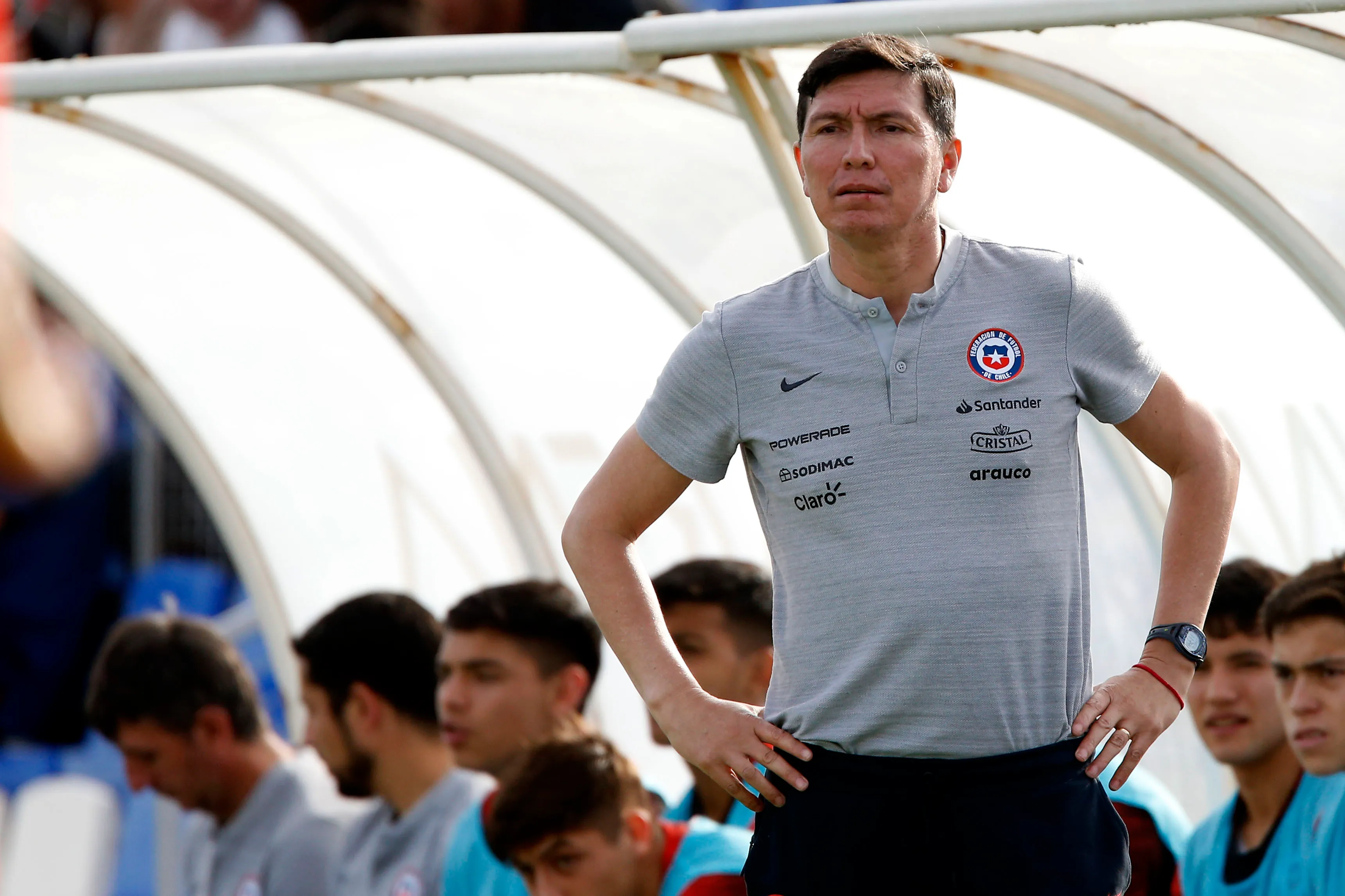 Leiva suplió a Caputto y dirigió a la Roja Sub 17 en la Copa del Mundo. (Andres Pina/Photosport).
