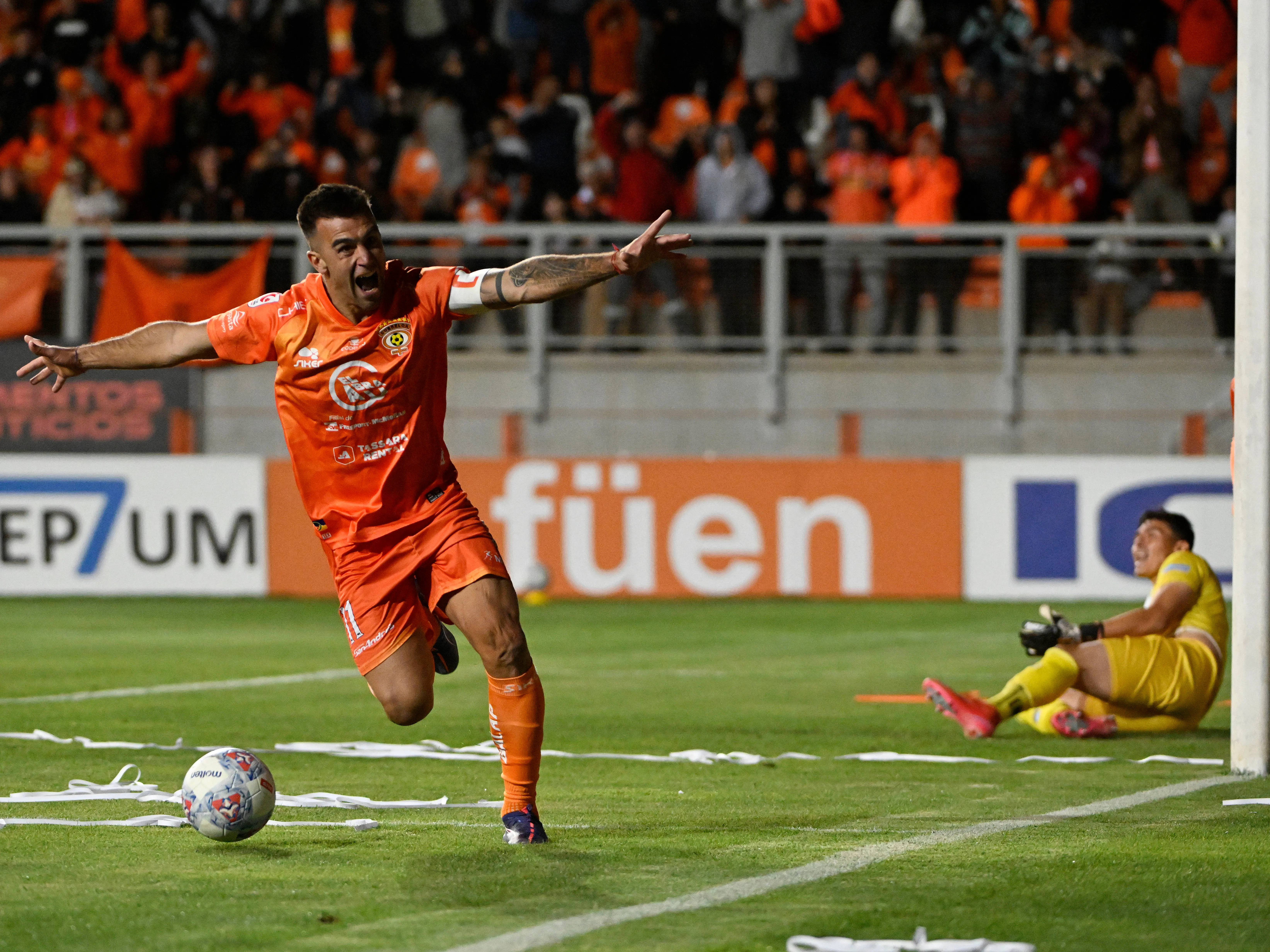 Gustavo Gotti había adelantado a Cobreloa en Calama. Foto: Pedro Tapia/Photosport