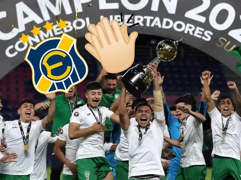 Figura de Everton se saca la camiseta y felicita a Wanderers Sub 20