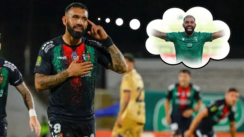 El delantero de Palestino pensó en su amor.
