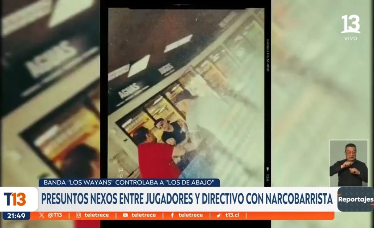 Aldo Marín fue apuntado en un reportaje con narcobarristas. Foto: Canal 13.