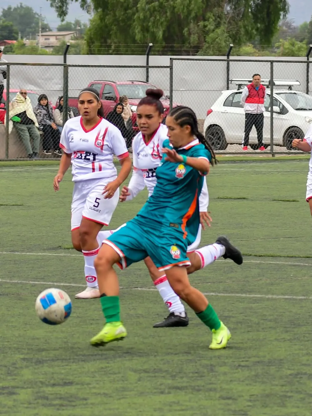 Así se veía la cancha donde jugaron San Felipe y Cobresal