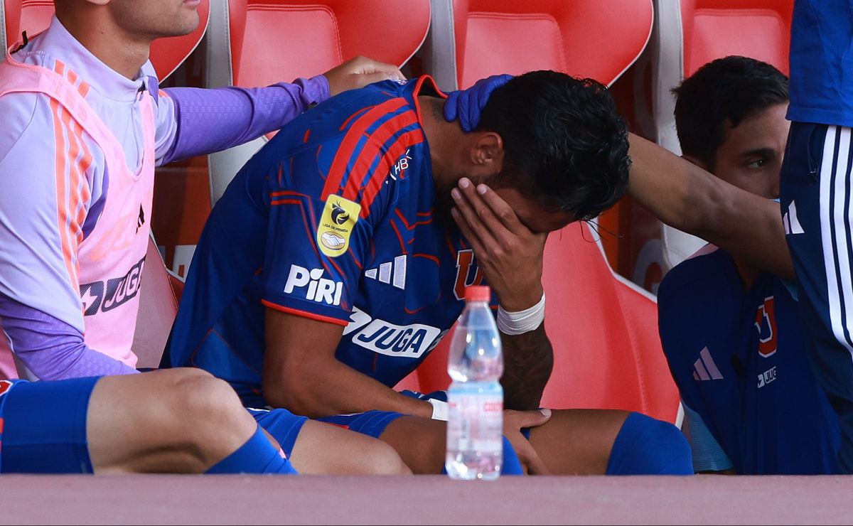 Juan Martín Lucero se vuelve a lesionar y rompe en llanto en la U de Chile