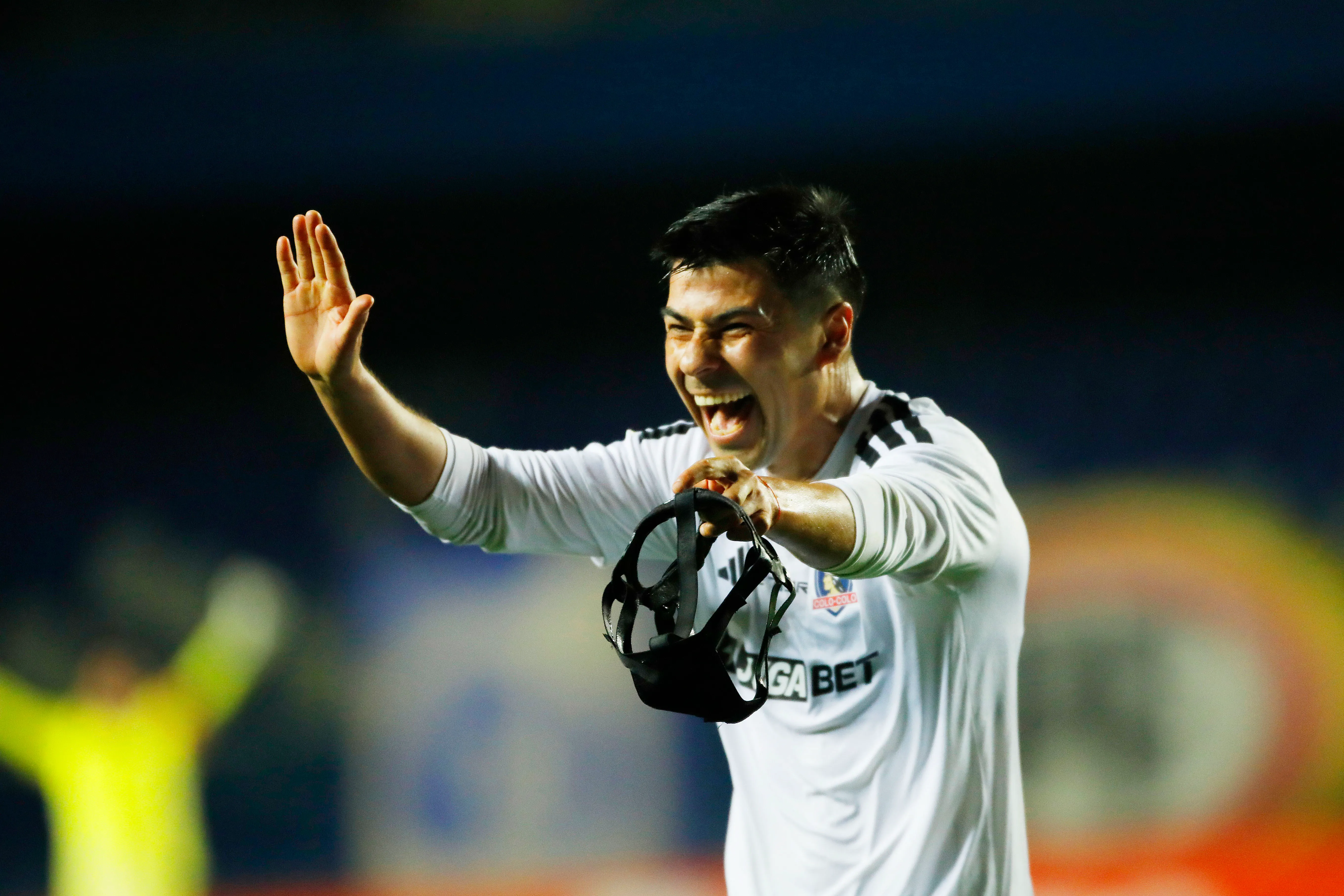 Tomás Alarcón festeja su gol ante Deportes Concepción. (Marco Vázquez/Photosport).