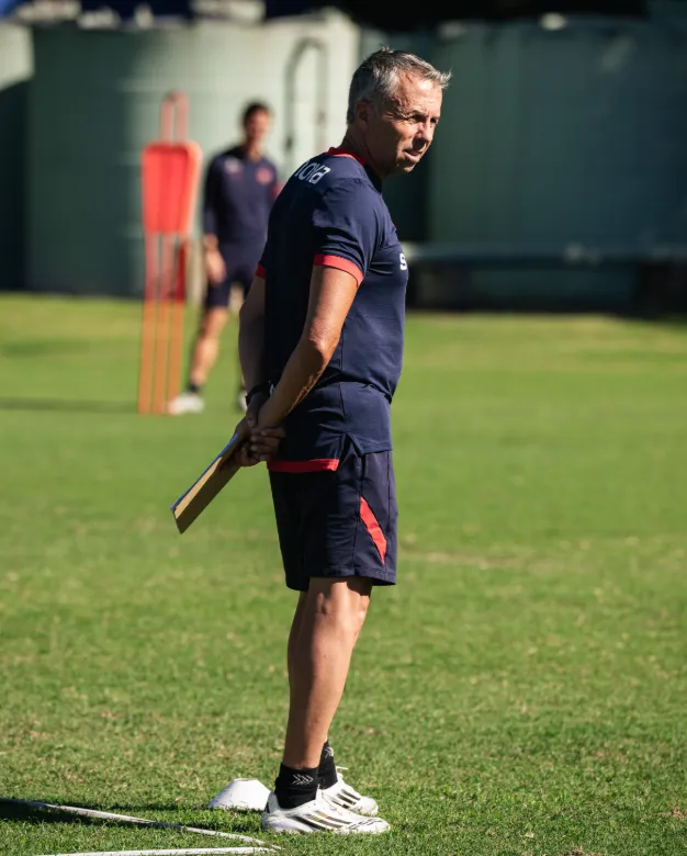 Gustavo Álvarez en una práctica de San Lorenzo de Almagro. (Foto: San Lorenzo).