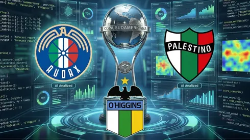 La IA pronosticó cómo le irá a Audax, O'Higgins y Palestino en Copa Sudamericana.