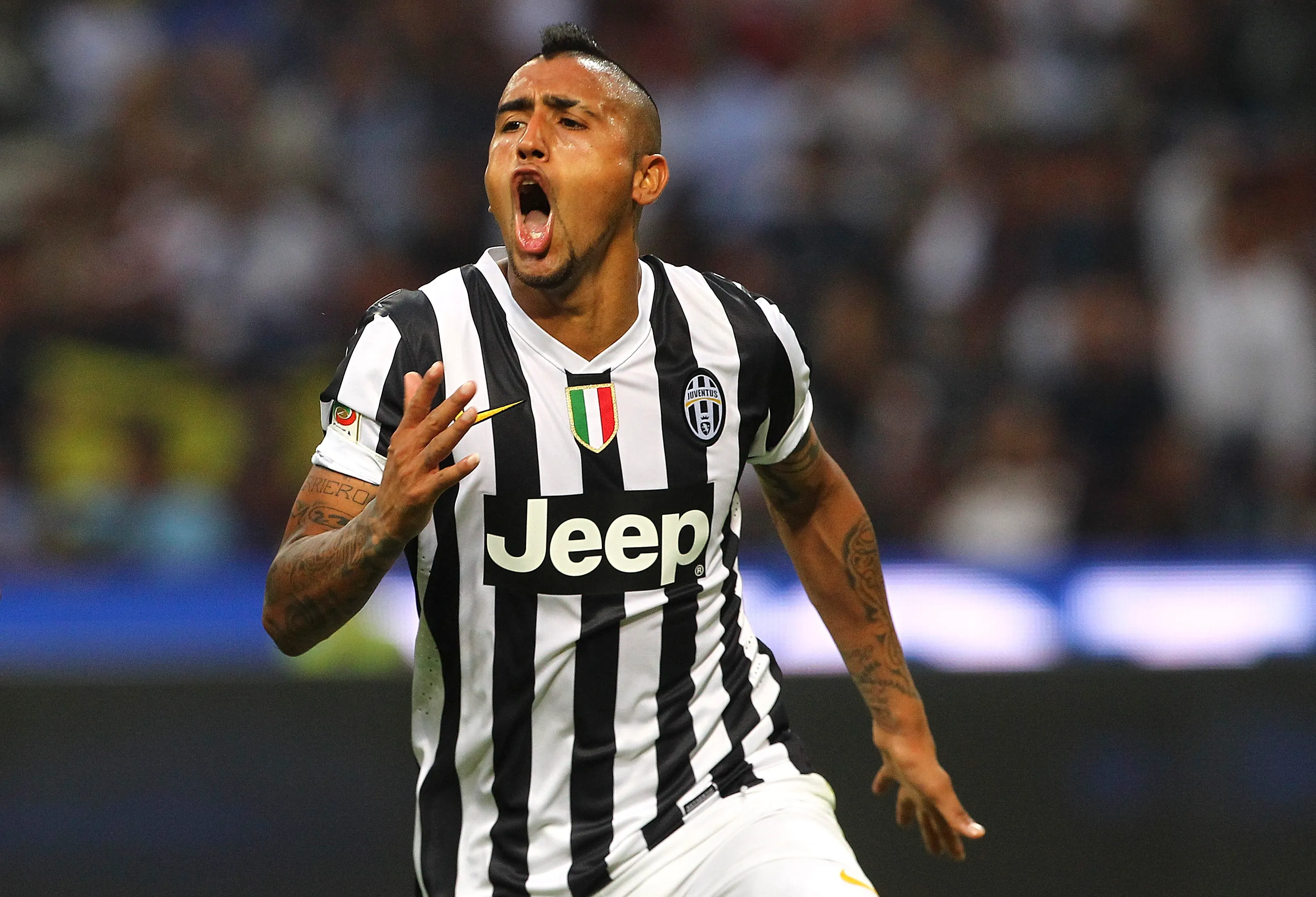 Arturo Vidal disputó 171 partidos en la Juventus: anotó 48 goles y regaló 25 asistencias. (Marco Luzzani/Getty Images)