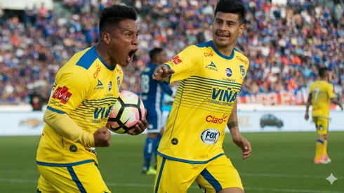 Uno de sus pasos goleadores en el fútbol chileno.