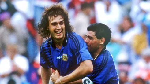 Maradona y Batistuta compartieron por varios años en la selección.