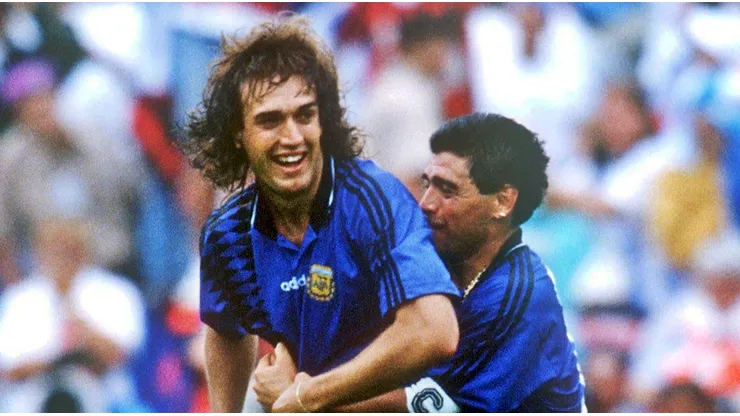 Maradona y Batistuta compartieron por varios años en la selección.