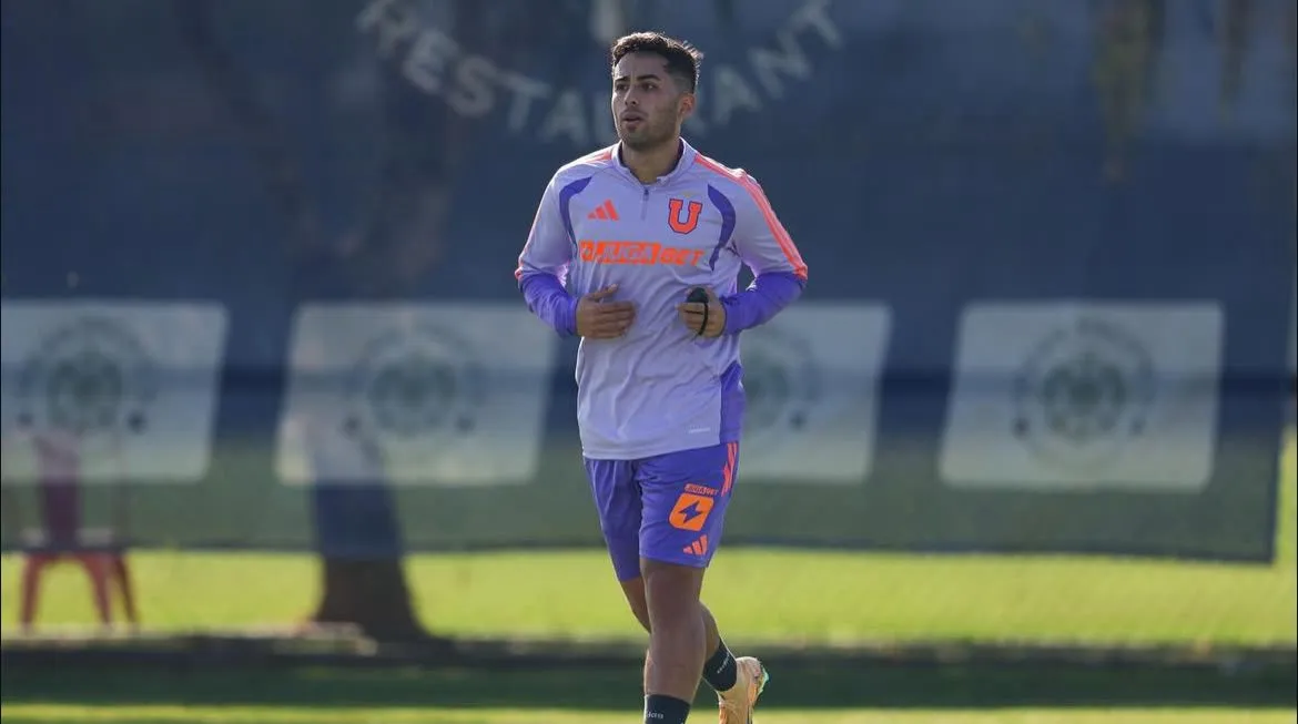 Lucas Assadi se mantuvo con entrenamientos diferenciados. Foto: U de Chile.