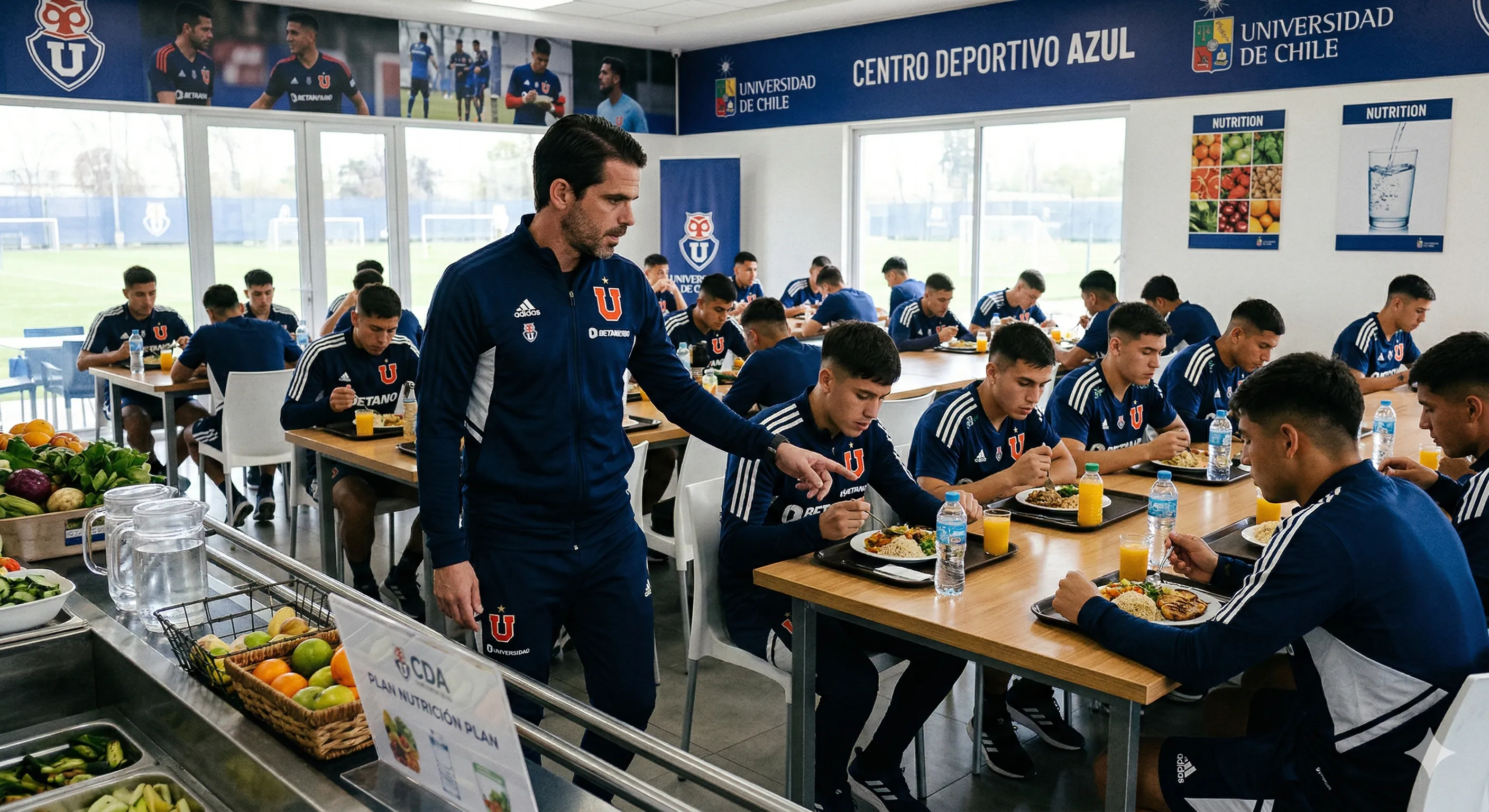 Fernando Gago impone su estilo en U de Chile. Foto: Montaje IA.