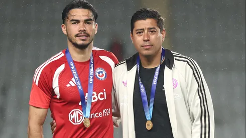 Gabriel Suazo y Nicolás Córdova tras la derrota de Chile en Nueva Zelanda.