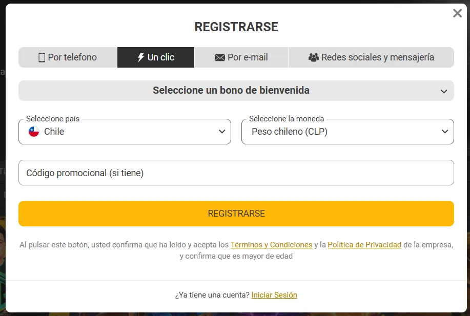 Código promocional Melbet